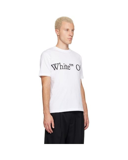 Off-White c/o Virgil Abloh White Bookish Scarf Regular T-Shirt for men