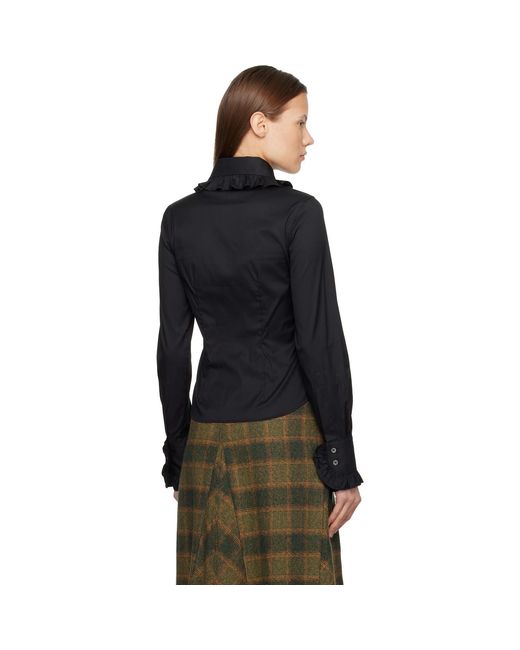 Vivienne Westwood Black Toulouse Frill Shirt