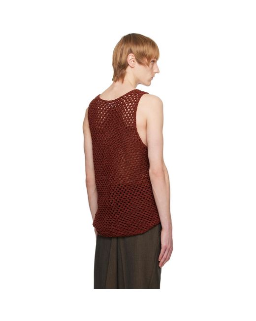 The Row Red Albertas Tank Top for men