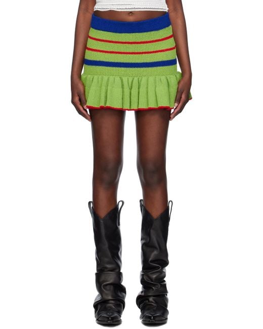 Sinead Gorey Green Ra-ra Miniskirt