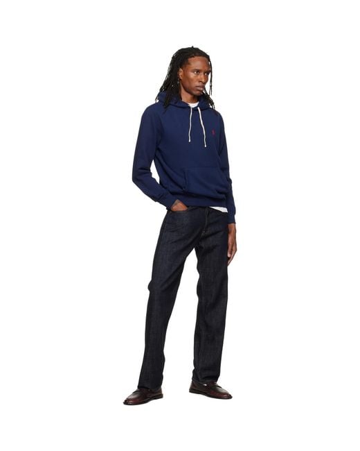 Polo Ralph Lauren Blue 'The Rl Fleece' Hoodie for men