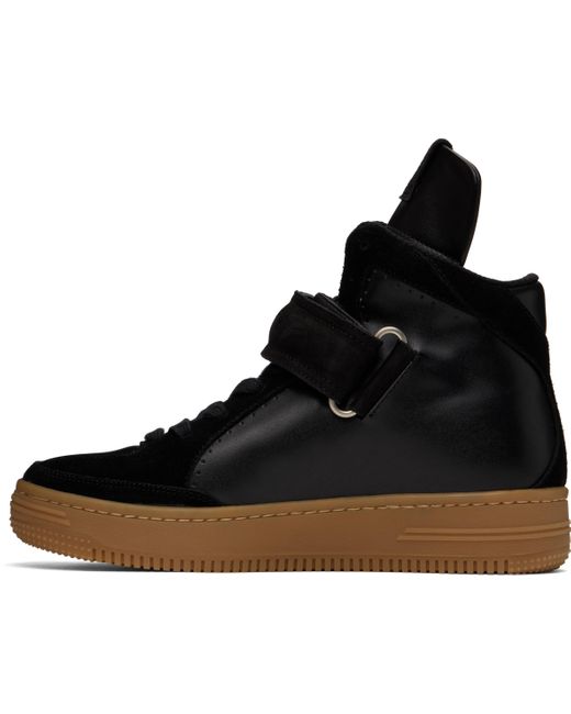 【OPEN YY】 YY VELCRO HIGH SNEAKERS, BLACK OPEN YY Yy Velcro High Sneakers in Black | Lyst UK