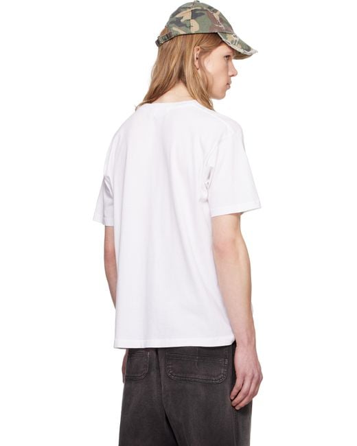 メンズ ALEXANDER DIGENOVA ホワイト Lithuania Crest Tシャツ White
