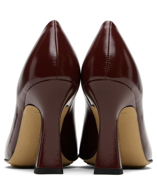 Bottega Veneta Brown Burgundy Sofia Heels