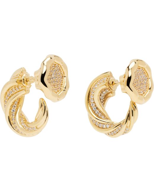 Bottega Veneta Black Knot Earrings