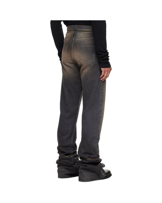 Egonlab Black Fitted Jeans for men