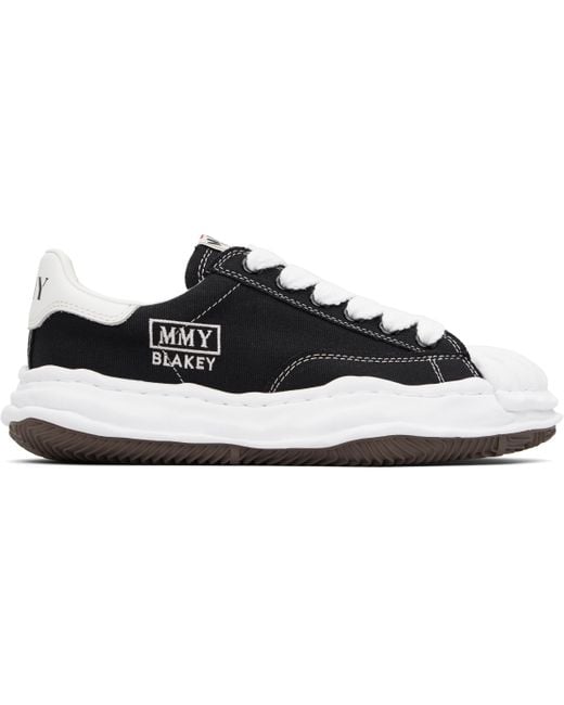 メンズ Maison Mihara Yasuhiro ブラック 'Blakey' Og Sole キャンバス スニーカー Black