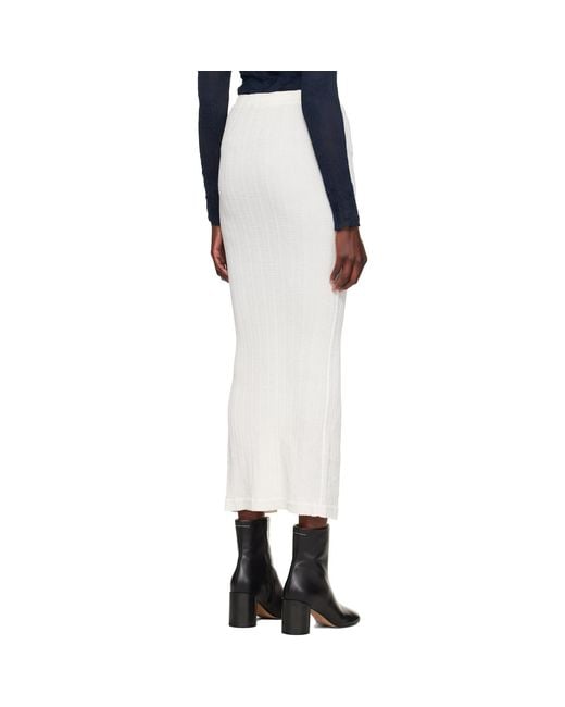 Issey Miyake Multicolor Off- Rill Midi Skirt