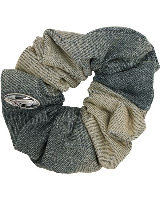 DIESEL Green Bangle Denim Scrunchie