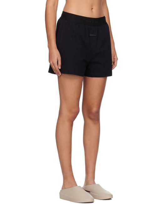Fear Of God Black 'the Lounge' Shorts
