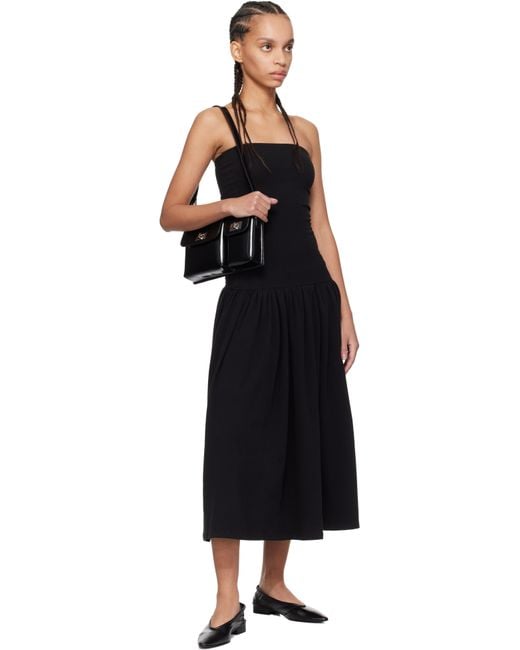 By Far Black Carré Ballerina Flats