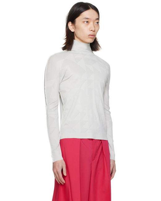 Issey Miyake Cut Turtleneck in Red for Men Lyst