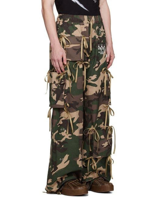 Reese Cooper Khaki Modular Pocket Cargo Pants in Black for Men Lyst