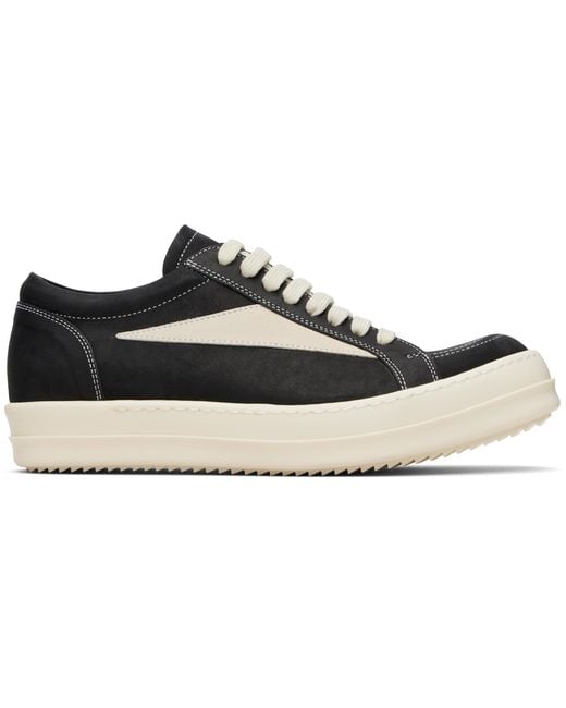 Rick Owens Black Concordians Vintage Sneaks Sneakers for men