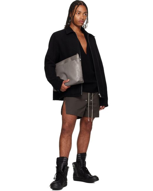 Rick Owens Gray Concordians Big Adri Bag for men