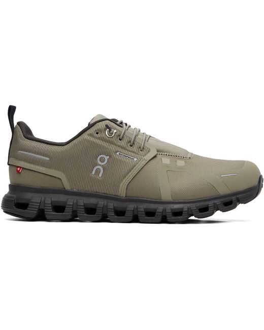 On Shoes Brown Khaki Cloud 6 Wp Sneakers for men