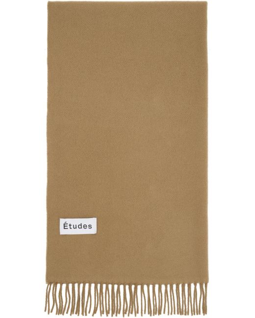 Etudes Studio Natural Études Tan Magnolia Scarf for men