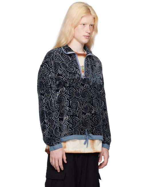 STORY mfg. Blue Mineral Sweater for men