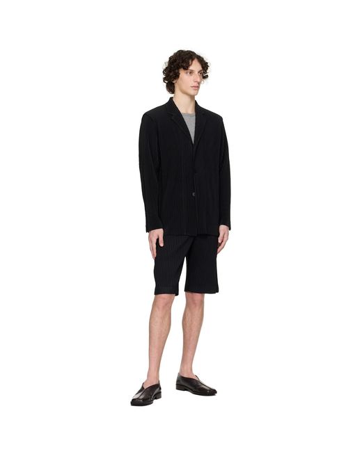 Homme Plissé Issey Miyake Black Tailored Pleats 2 Blazer for men