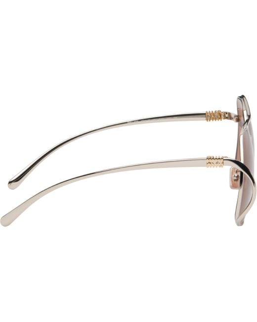 Miu Miu Black Miu Glimpse Sunglasses