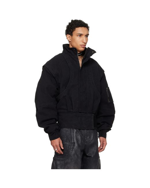 HYACYN Blue Anatnom Bomber Jacket for men