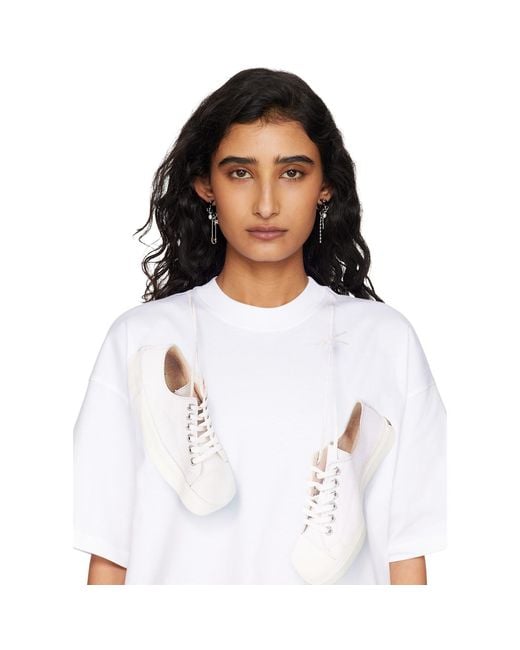 Marc Jacobs White 'The Punk Beauty Charm' Earrings