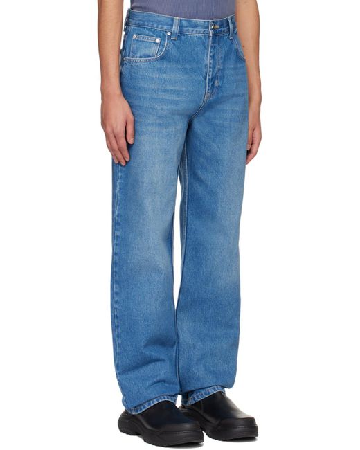 Dion Lee Blue Masc Jeans for men