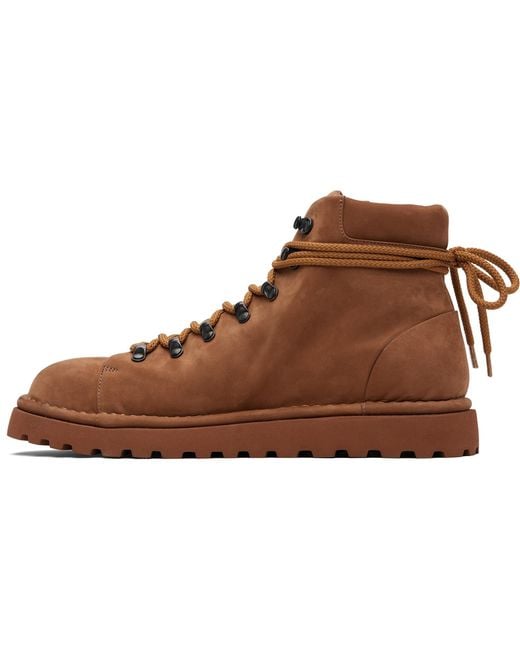 MARSELL Gomme Black Tan Pallottola Nubuck Boots for men
