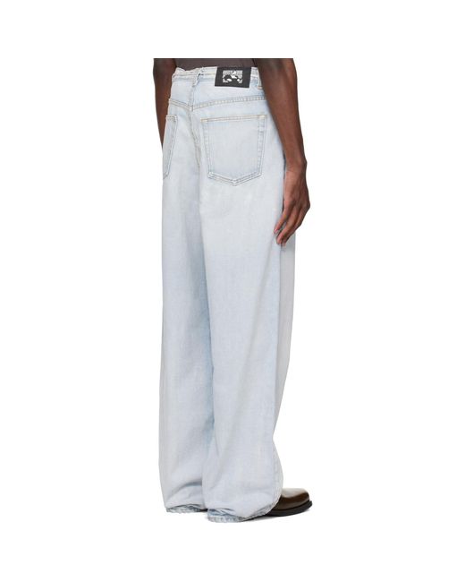RIVINGTON roi Rebis White New Rose Jeans for men