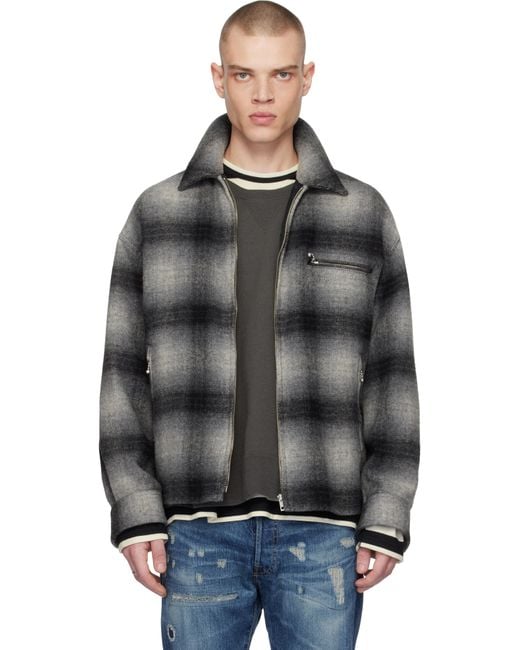 Wacko Maria Ombre Check 50's Jacket in Black for Men | Lyst Wacko Maria Ombre Check 50's Jacket in Black for Men | Lyst