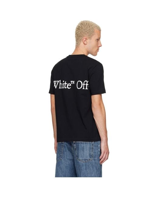 Off-White c/o Virgil Abloh Black Bookish Scarf Regular T-Shirt for men