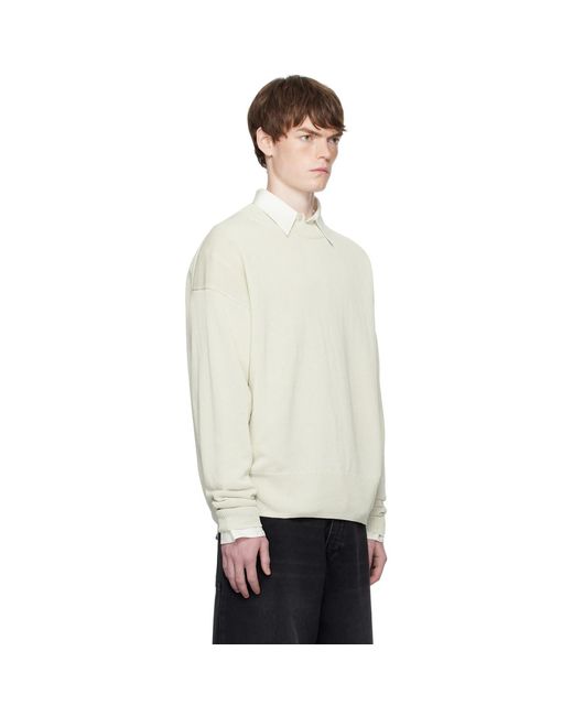 Pull Kami Gris Studio Nicholson pour homme en coloris Black