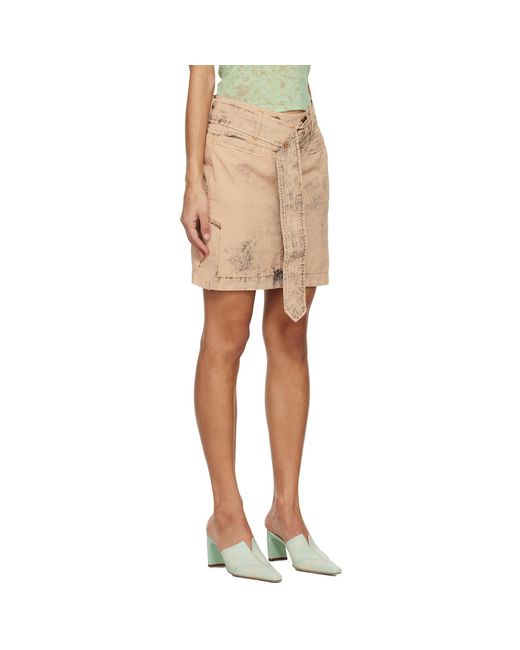 KNWLS Multicolor Issa Denim Miniskirt