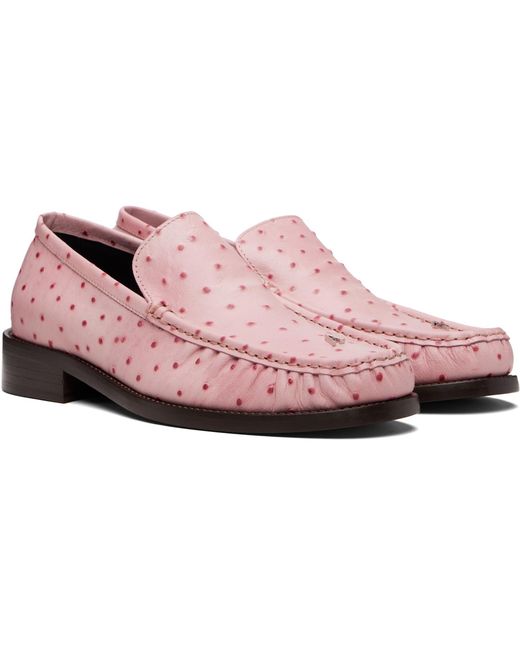 Acne Black Leather Loafers for men