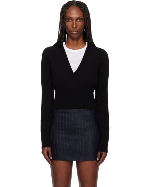 Our Legacy Women's Black Sharp V-Neck Sweater