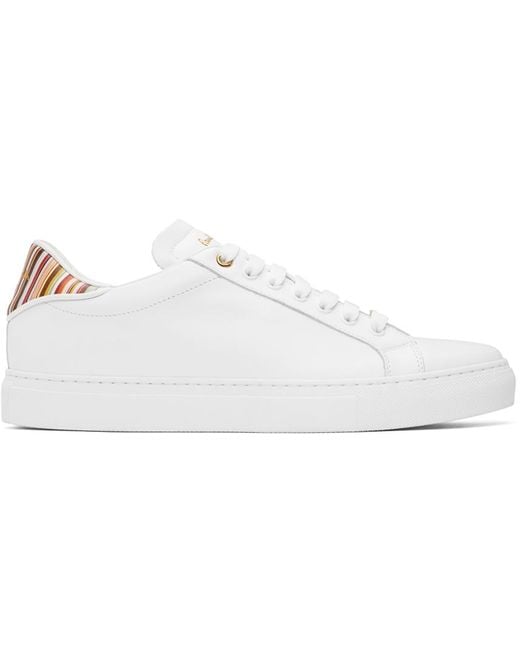 Paul Smith Black White Leather Beck Sneakers for men