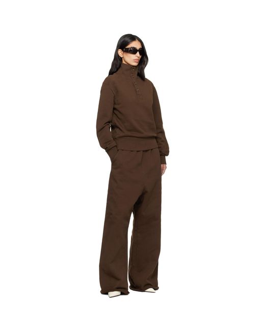 Entire studios Brown Port Pullover Sweatshirt