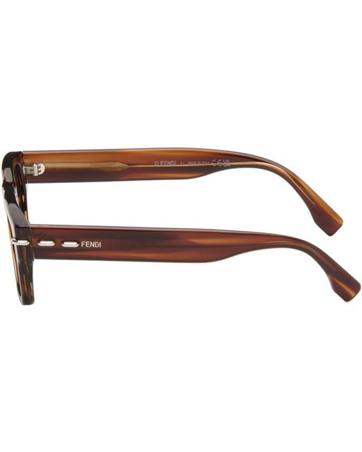 Fendi Gray Selleria' Sunglasses for men