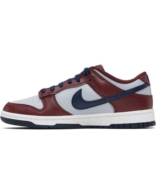 Nike Black Burgundy & Dunk Low Retro Sneakers for men