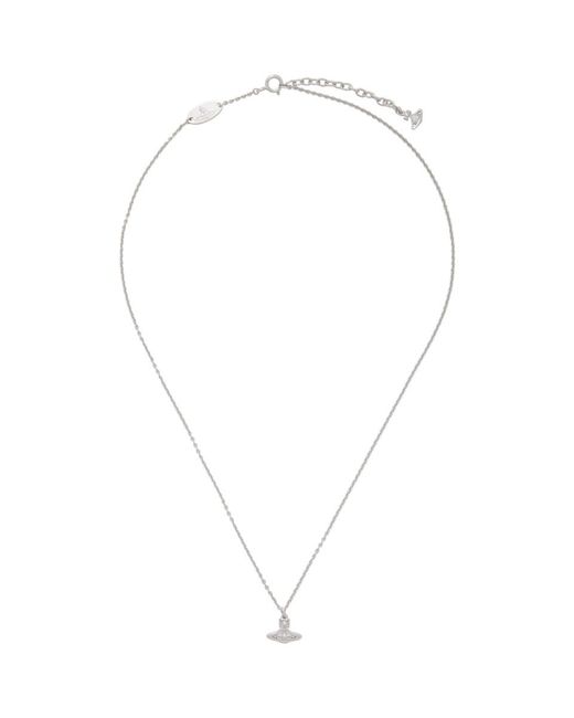 Vivienne Westwood Metallic Silver Oslo Pendant Necklace for men