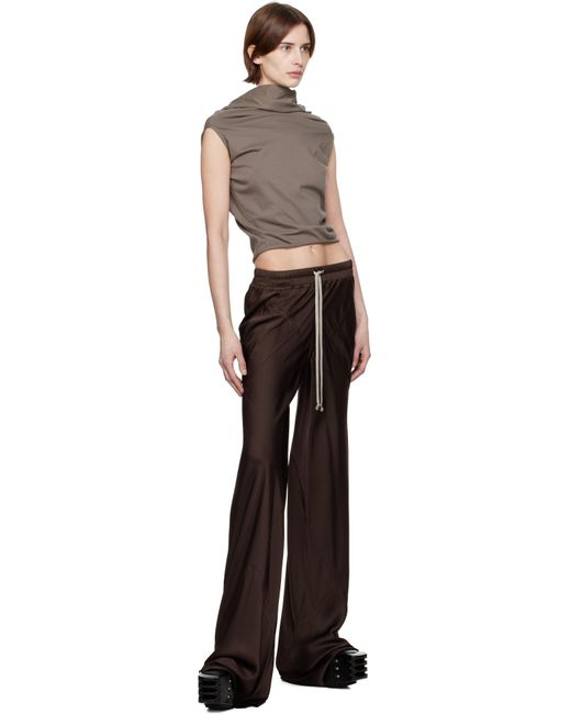 Rick Owens ブラウン Hollywood ドローストリング バイアス ラウンジパンツ Black