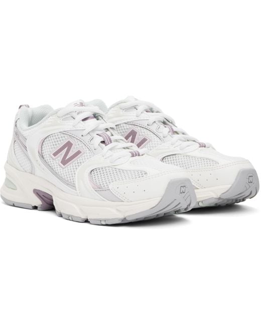 New Balance ホワイト＆ピンク 530 スニーカー Black