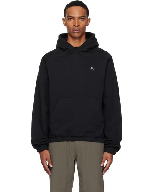 Roa Black Logo Hoodie for men