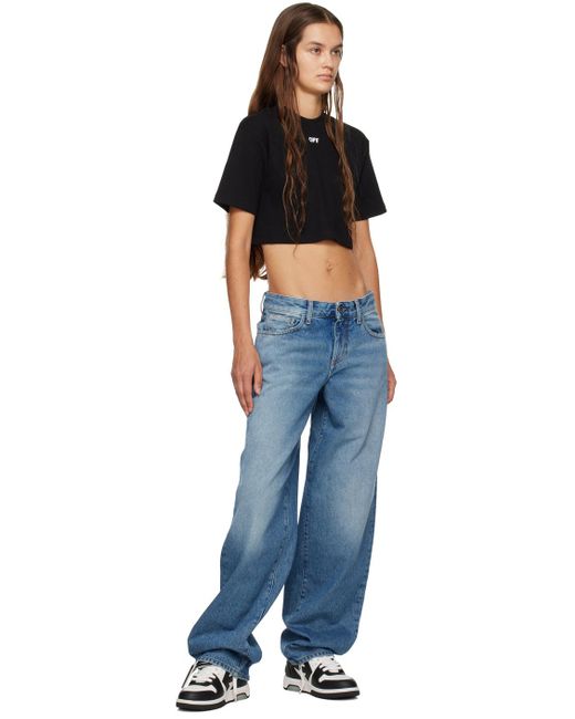Off-White c/o Virgil Abloh Blue Extra baggy Jeans