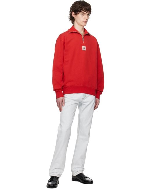 【関税込み】Bally レッド ハーフジップ スウェットシャツ メンズ Bally レッド ハーフジップ スウェットシャツ レッド | Lyst