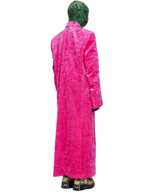 Vetements Pink Button Up Coat