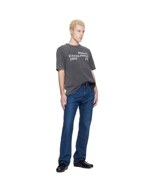 Maison Kitsuné Blue Kuro Edition Selvedge Voyage Jeans for men