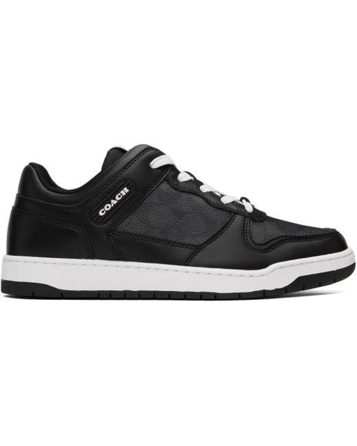 COACH Black C201 Signature Sneaker Shoes 12 D for men