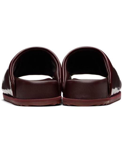 Yume Yume Black Burgundy Finn Slides for men