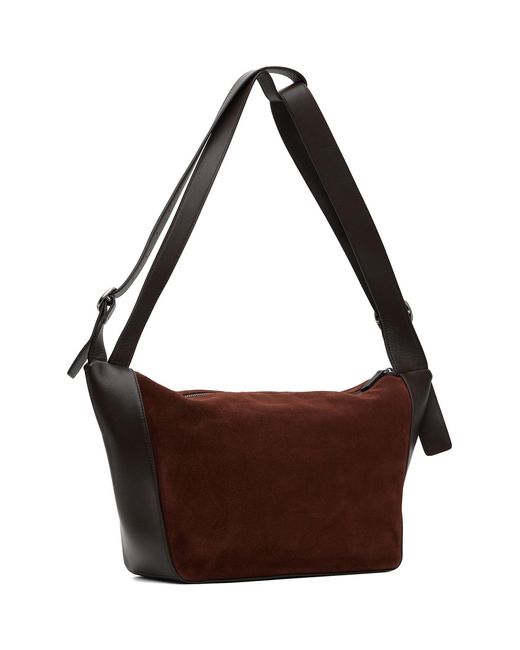 Hereu Brown Vincle Suede Bag for men